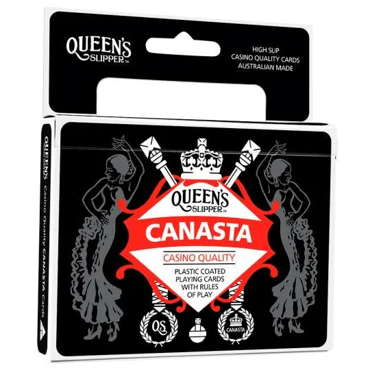 6 Decks Queen's Slipper Canasta Game Playing Cards Double Deck