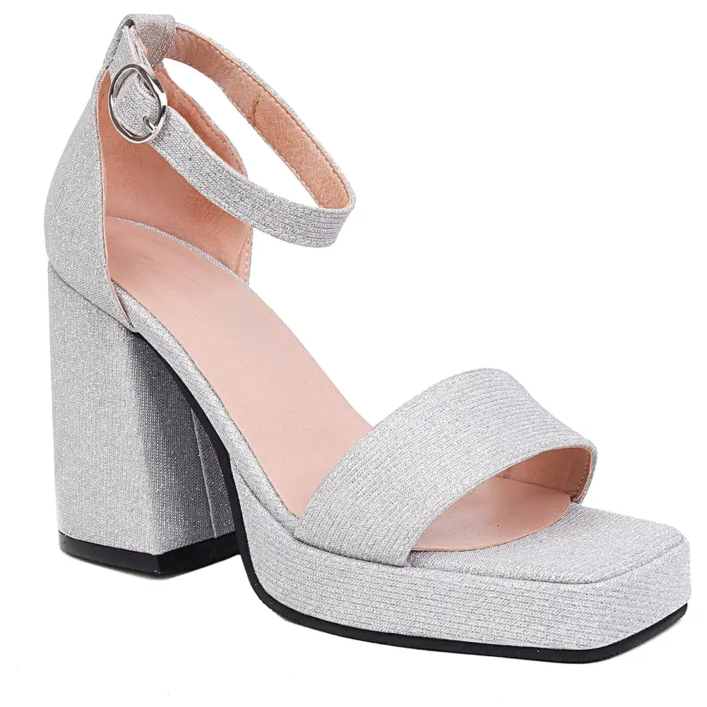 Ankle Strap Sandals Pointed Toe High Heels Platform Style Modern Office Lady Sandals