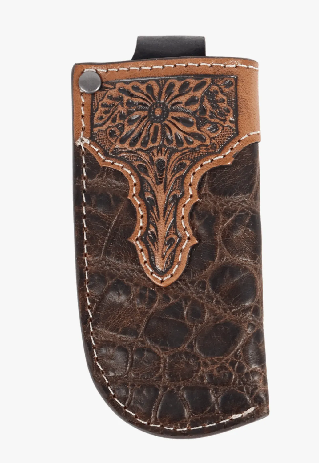 Ariat Knife Sheath Vertical Croc Print