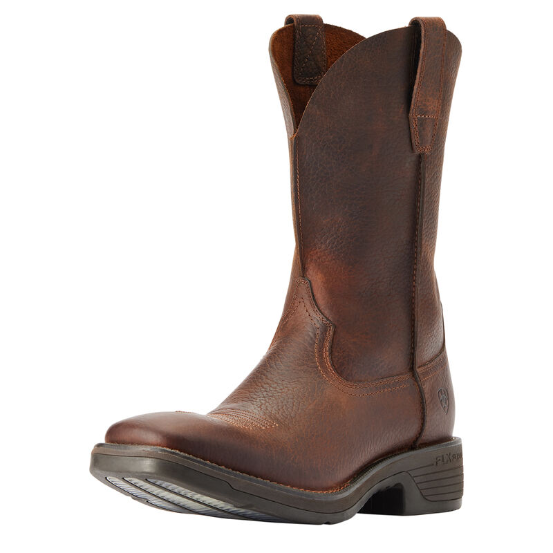 Ariat Men's Ridgeback Rambler Cowboy Boot in Brown Oiled Rowdy