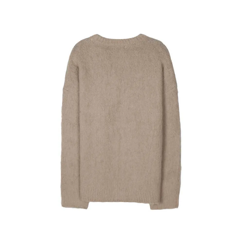 ASCLO  |Casual Style Unisex Wool Street Style Long Sleeves Oversized