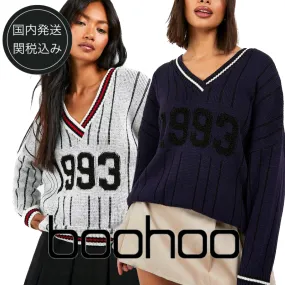 boohoo  |Casual Style Long Sleeves Party Style Office Style