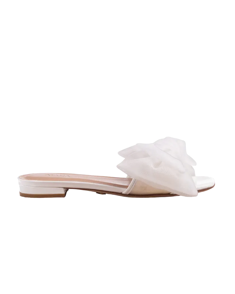 Bow Slide White Patent