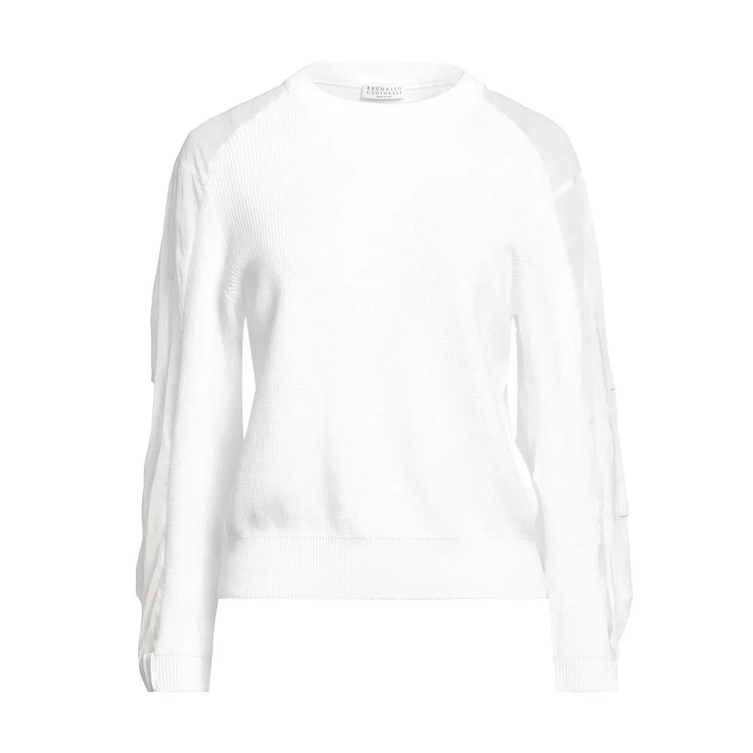 BRUNELLO CUCINELLI  |Crew Neck Casual Style Long Sleeves Plain Cotton Party Style