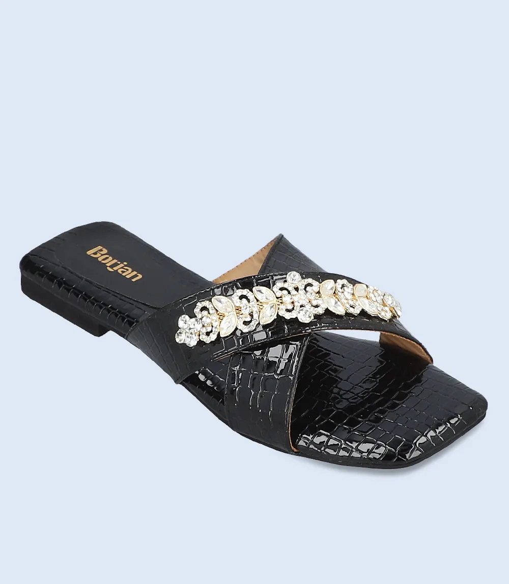 BW9281-BLACK-Women Slipper