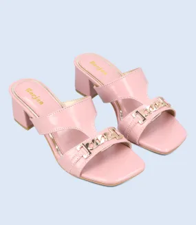 BW9360-T PINK-Women Slipper Heel