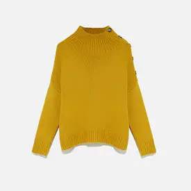 CASHMERE WOOL KNIT MUSTARD