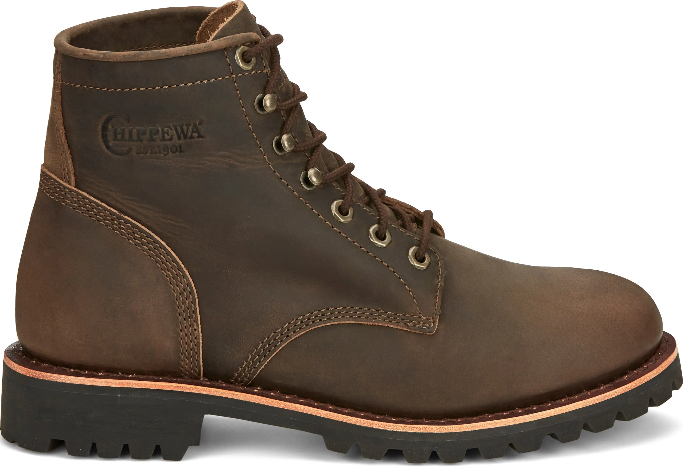 Chippewa Men's Classic 2.0 Brown Soft Toe Work Boots NC2080