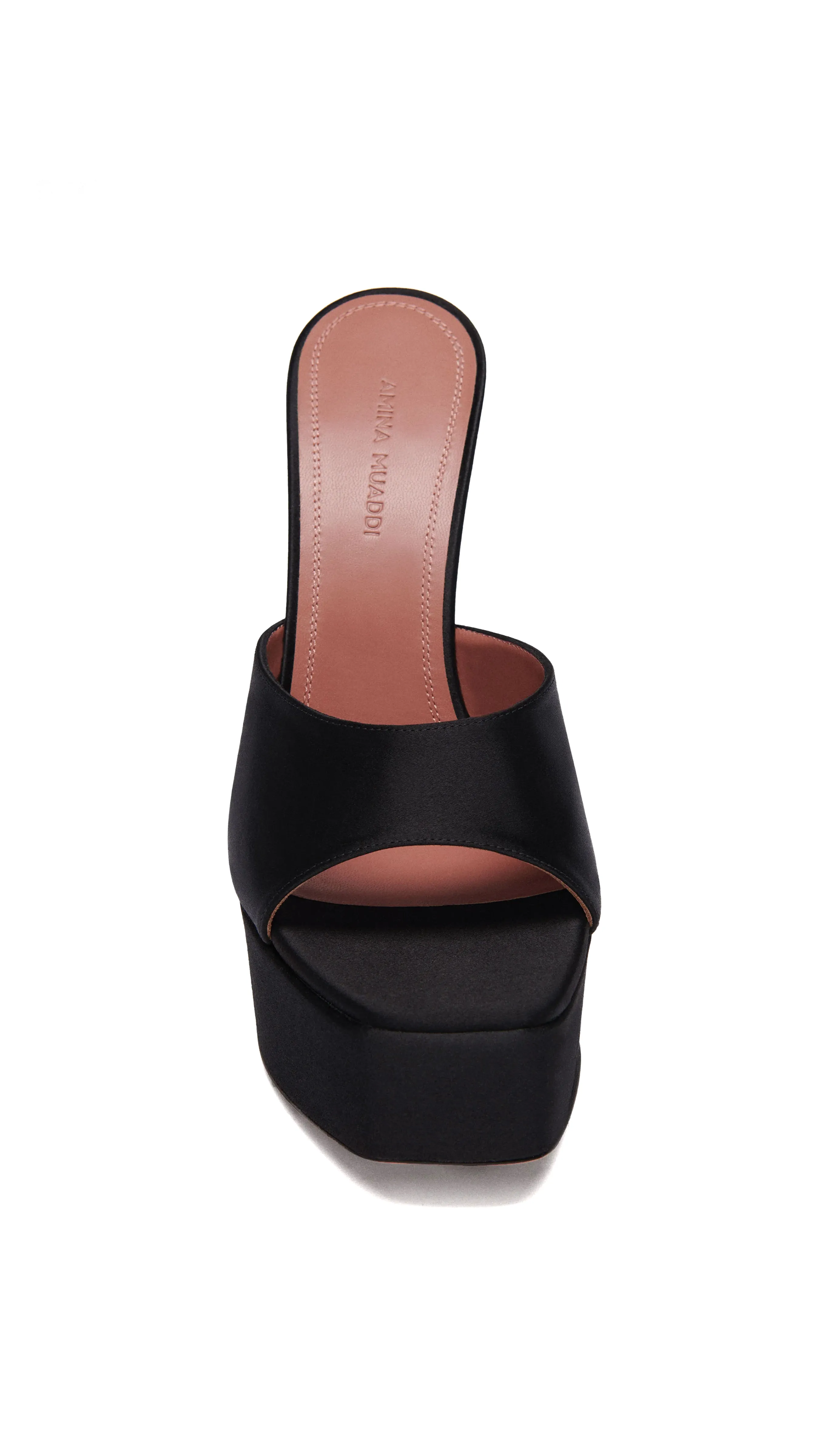 Dalida Plateau Slipper - Satin Black