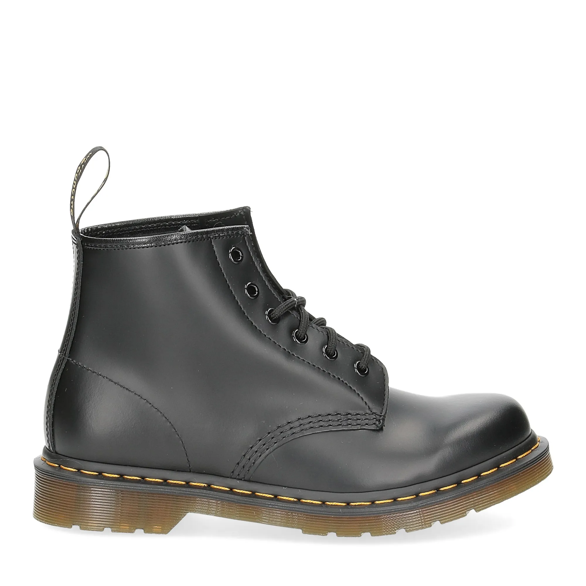 Dr. Martens 101 black smooth yellow stich - Al Siletto | Al Siletto