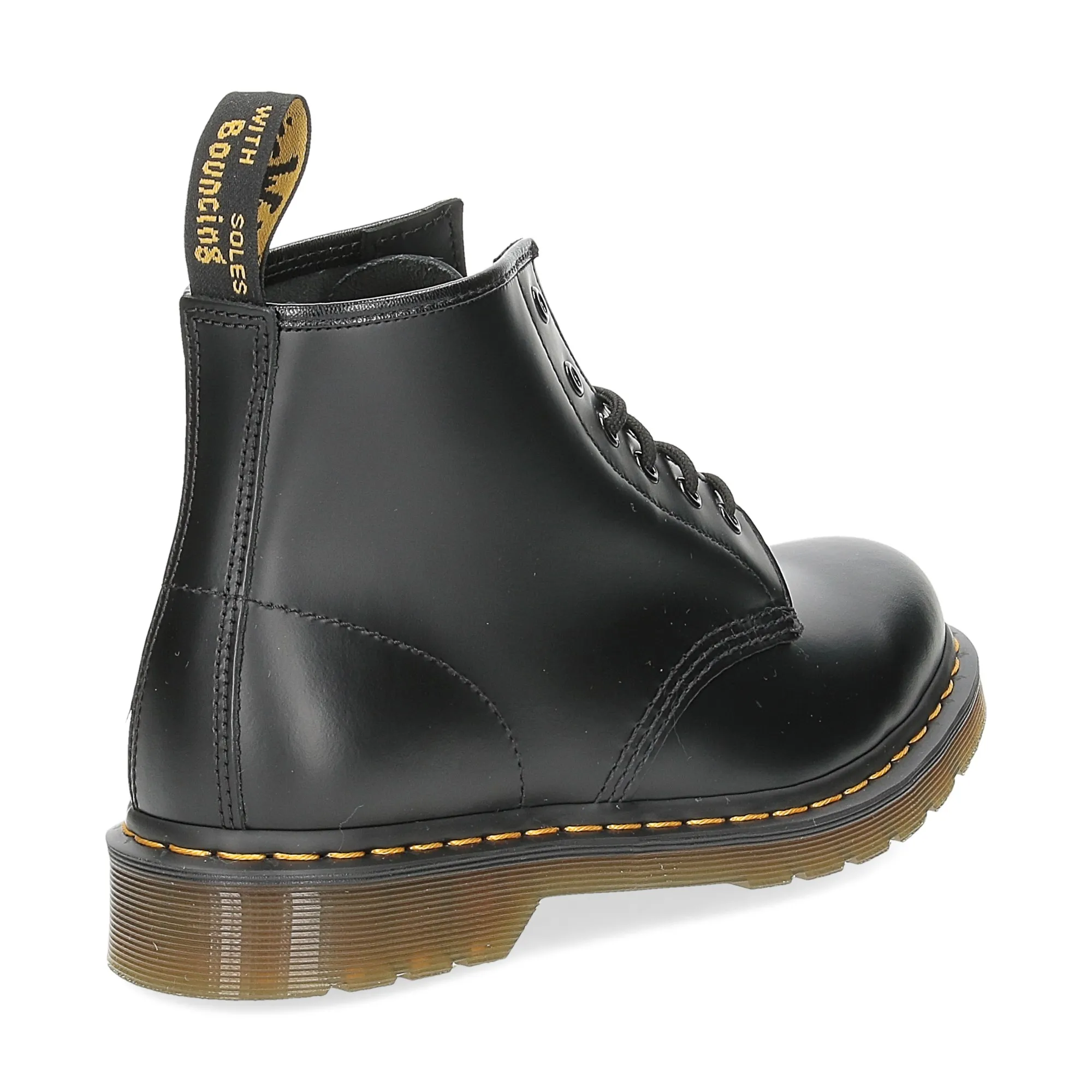 Dr. Martens 101 black smooth yellow stich - Al Siletto | Al Siletto