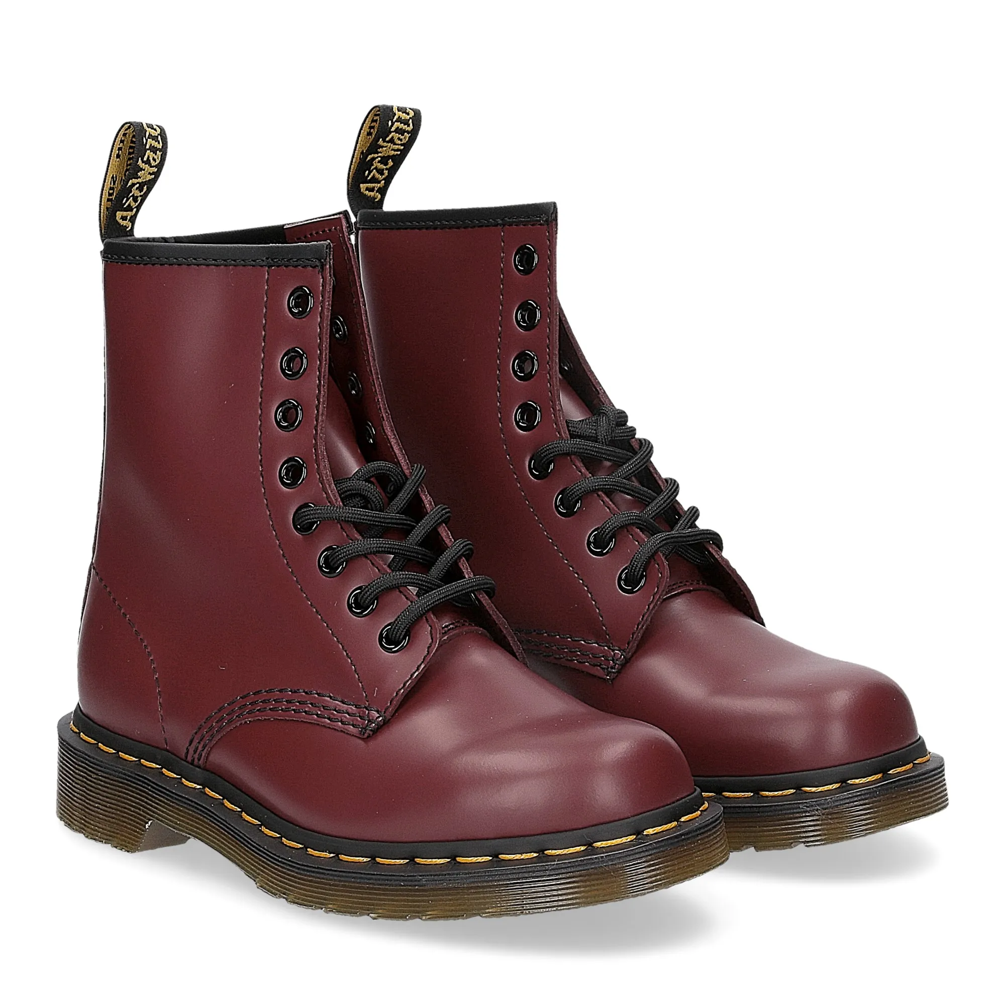 Dr. Martens Anfibio Donna 1460 cherry red smooth - Al Siletto | Al Siletto