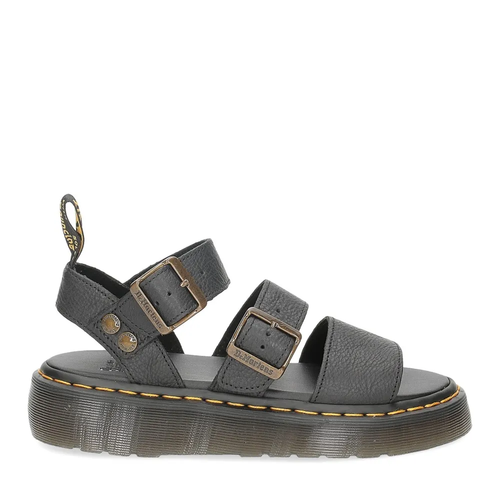 Dr. Martens Sandalo Gryphon Quad black pisa - Al Siletto | Al Siletto