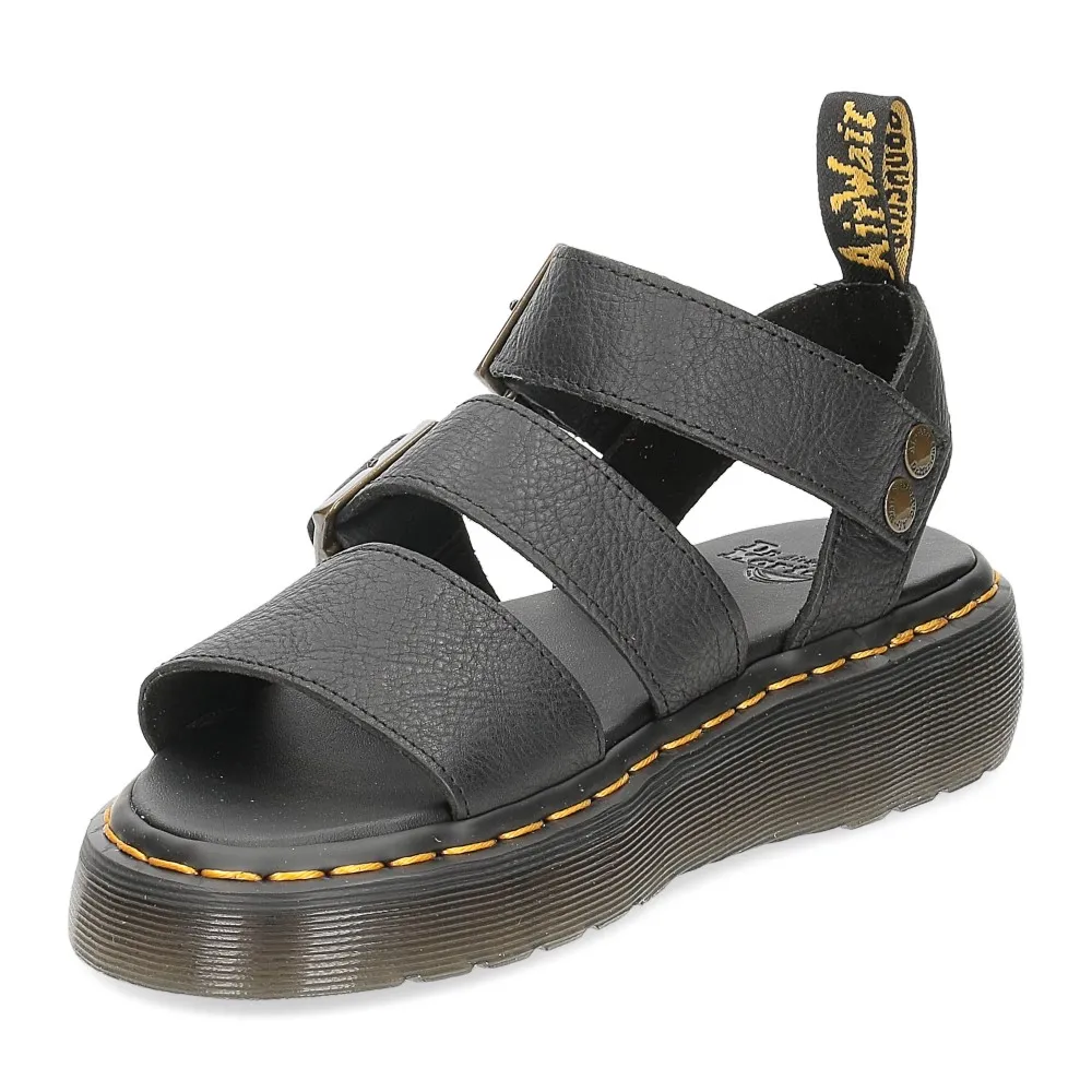 Dr. Martens Sandalo Gryphon Quad black pisa - Al Siletto | Al Siletto