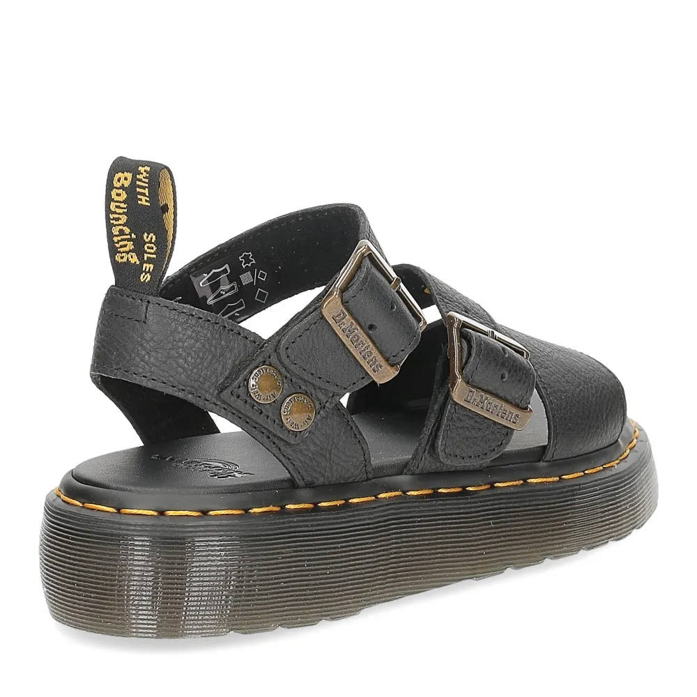 Dr. Martens Sandalo Gryphon Quad black pisa - Al Siletto | Al Siletto