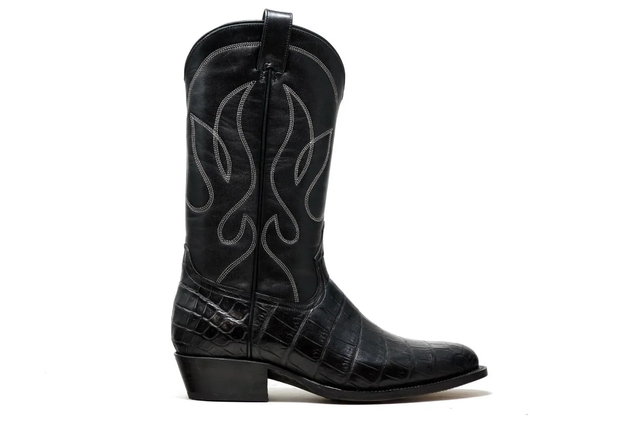 Durango Boots V4 Black in a while Crocodile