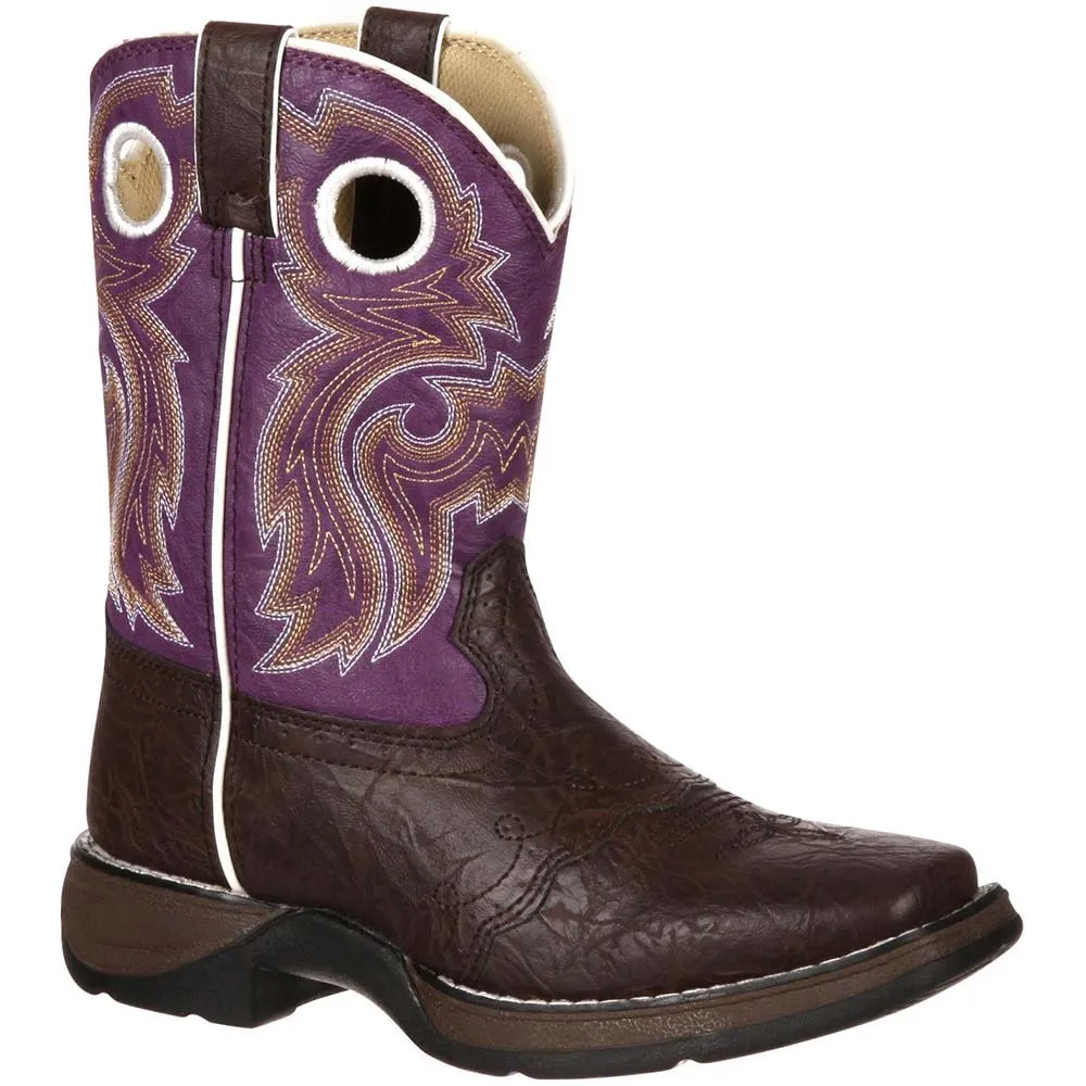 Durango Lil Durango Purple 8in Little Girls Western Boots