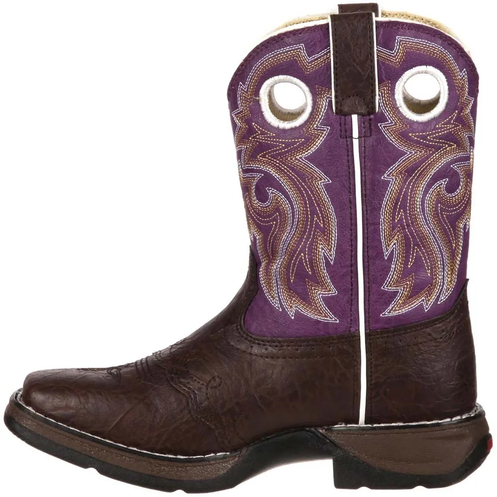 Durango Lil Durango Purple 8in Little Girls Western Boots