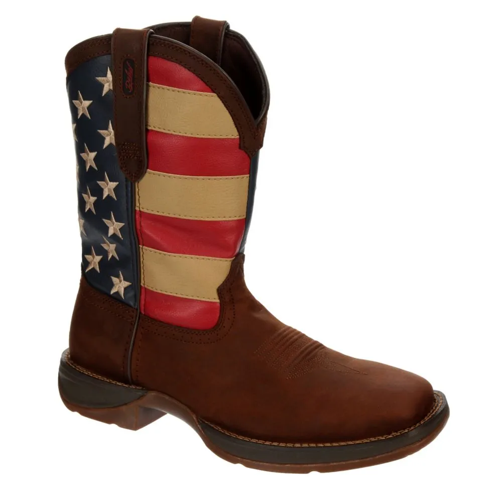 DURANGO  MENS FLAG WESTERN BOOT