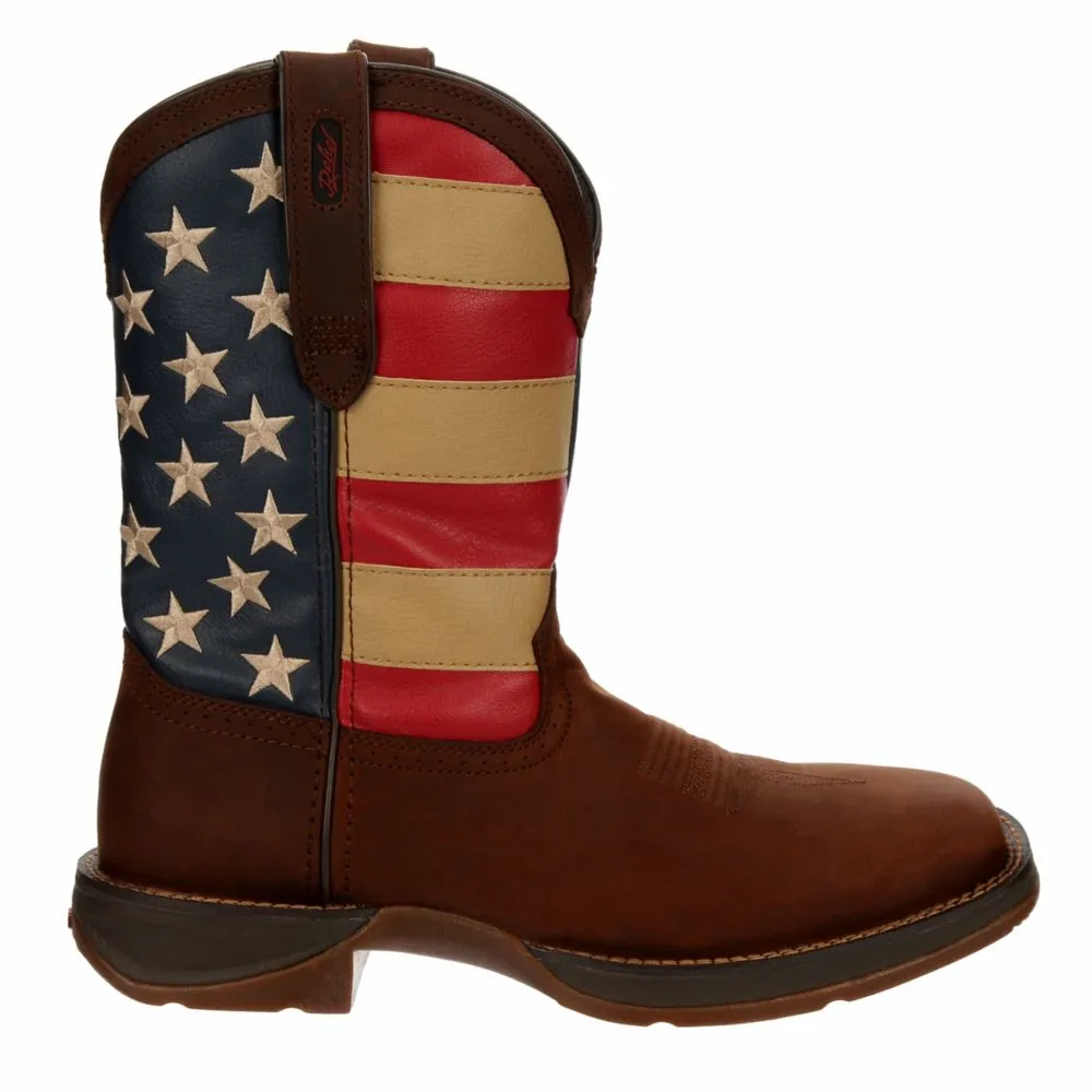 DURANGO  MENS FLAG WESTERN BOOT