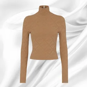 FENDI  |Casual Style Long Sleeves Plain High-Neck Office Style