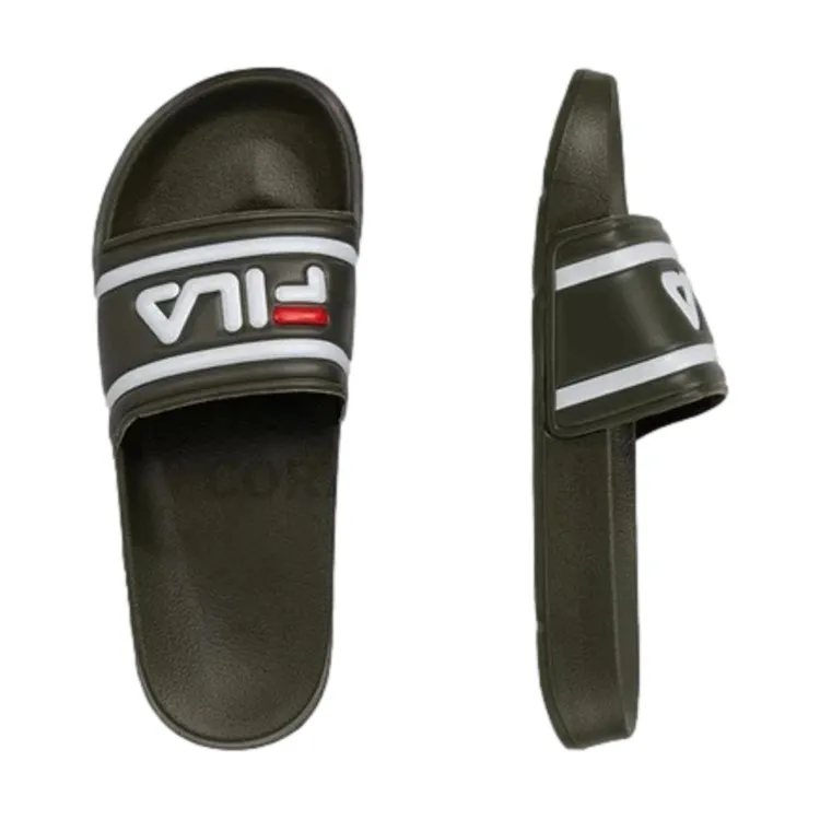 FILA MORRO BAY SLIPPER Ciabatte Mare Piscina Fascia con Logo Verde Oliva