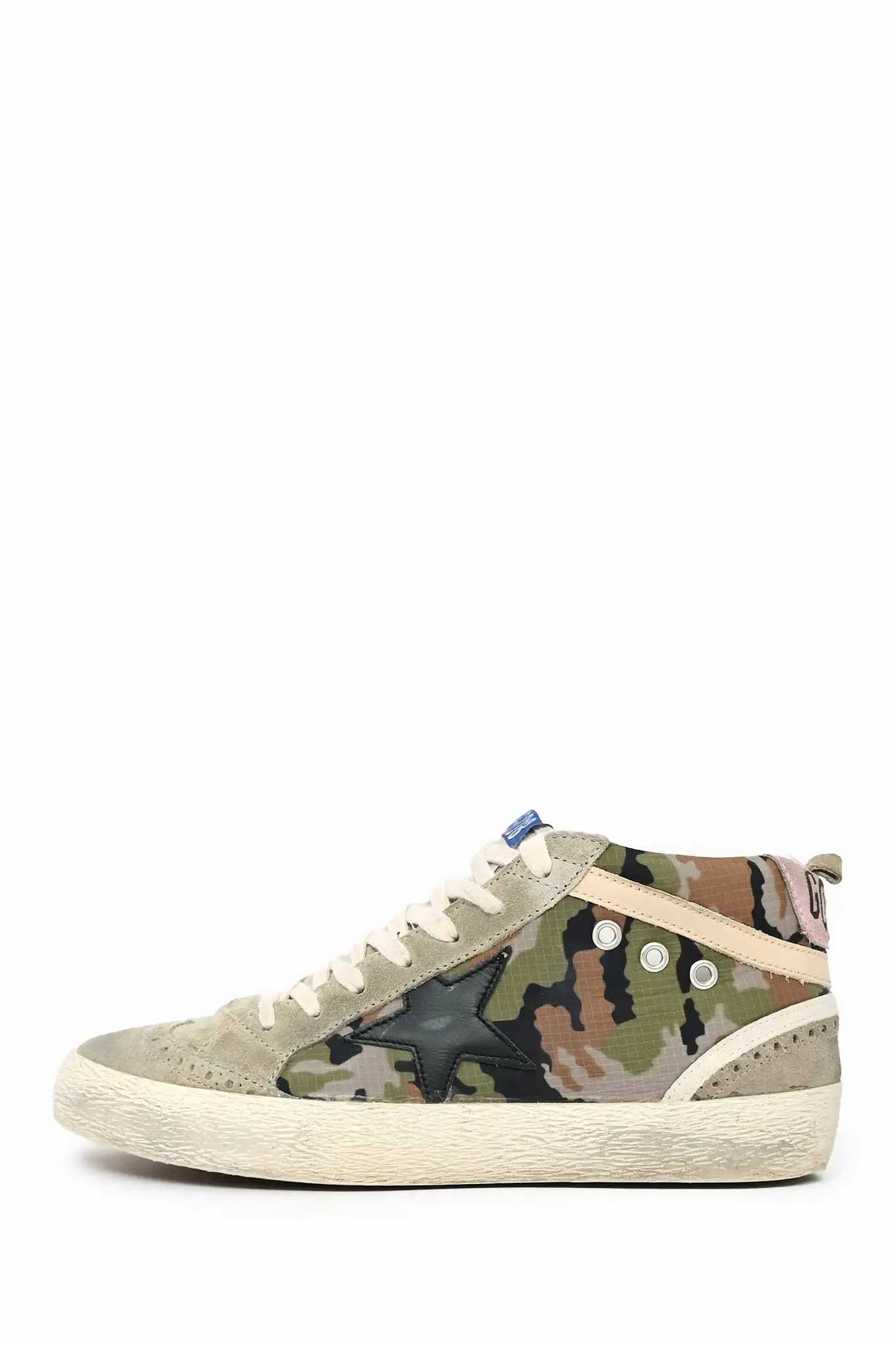 Golden Goose Camo Mid Top Sneakers Size 38