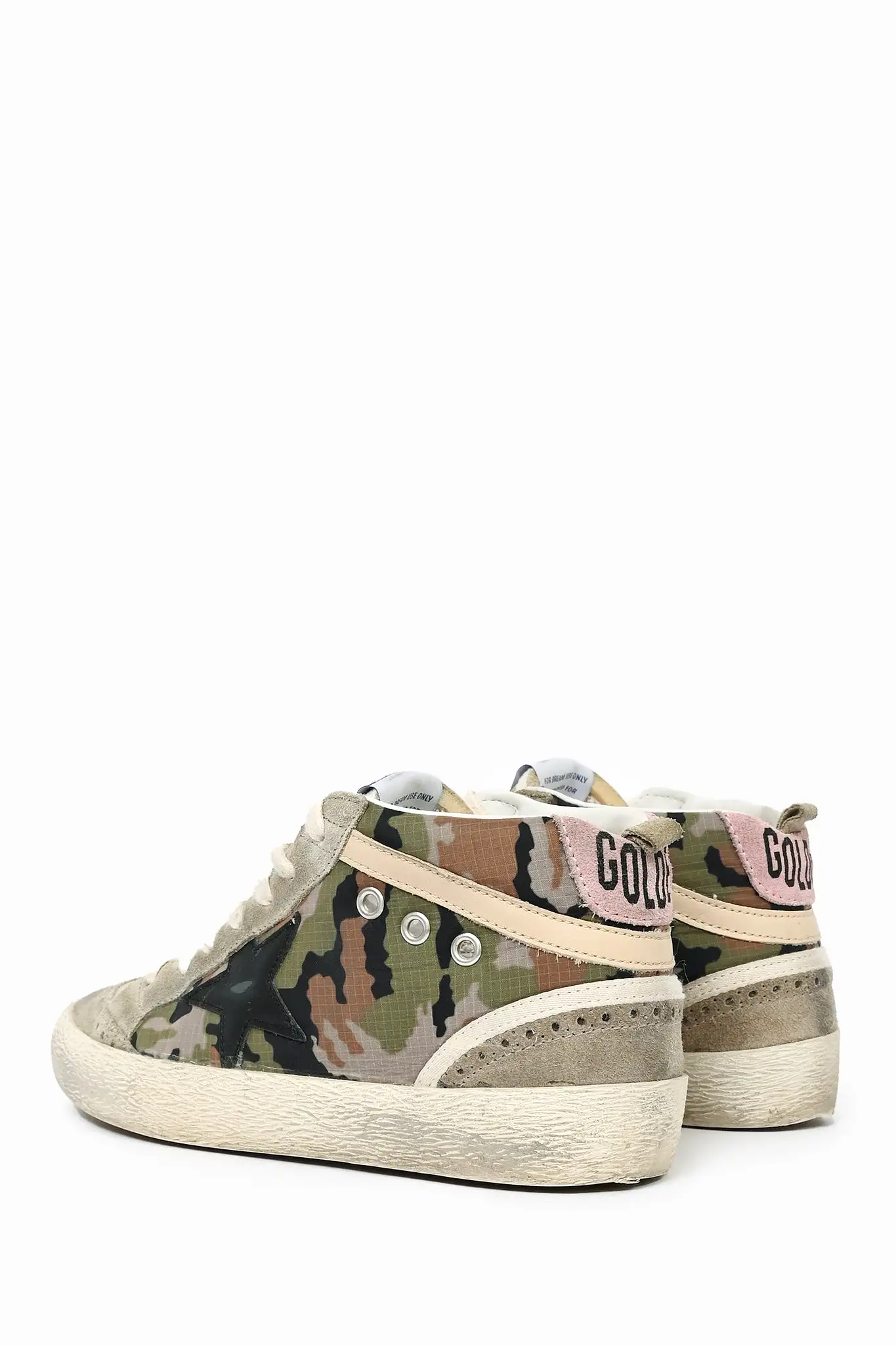 Golden Goose Camo Mid Top Sneakers Size 38