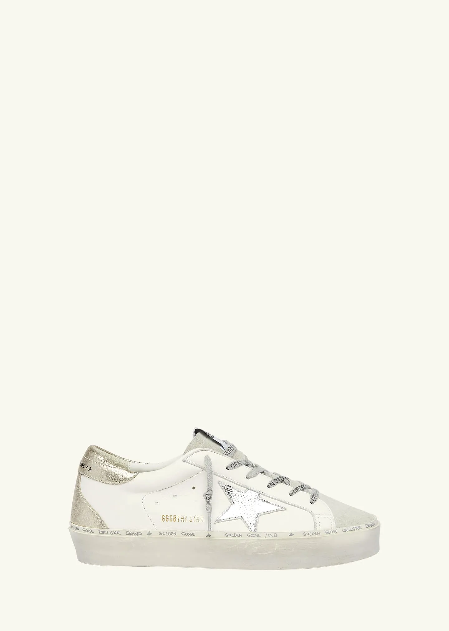 Golden Goose Hi Star Metallic Heel Shoes