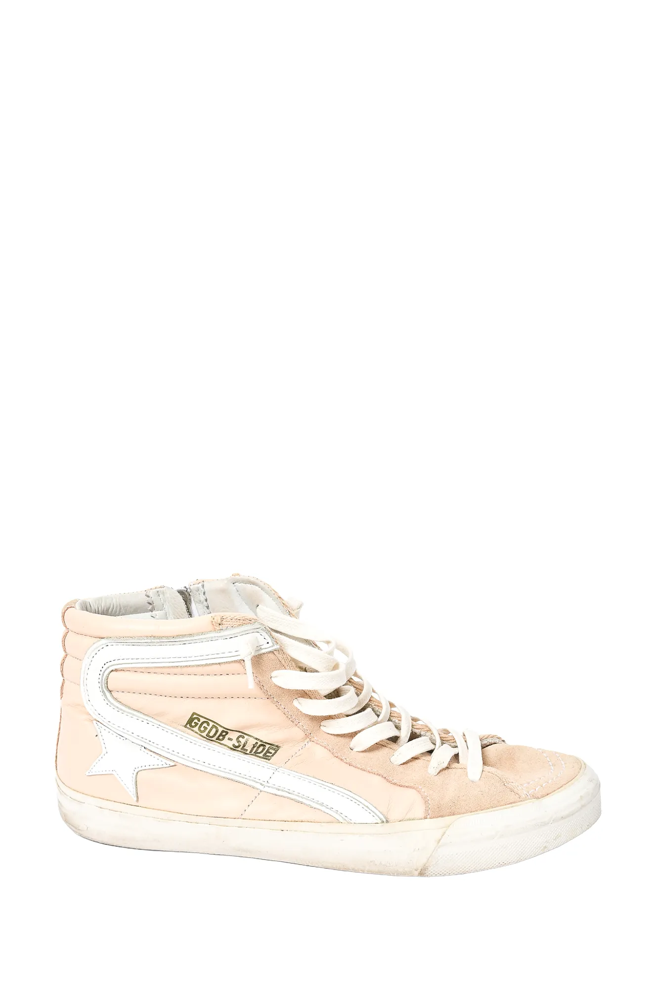 Golden Goose Pink Leather Star High-Top Sneakers sz 41