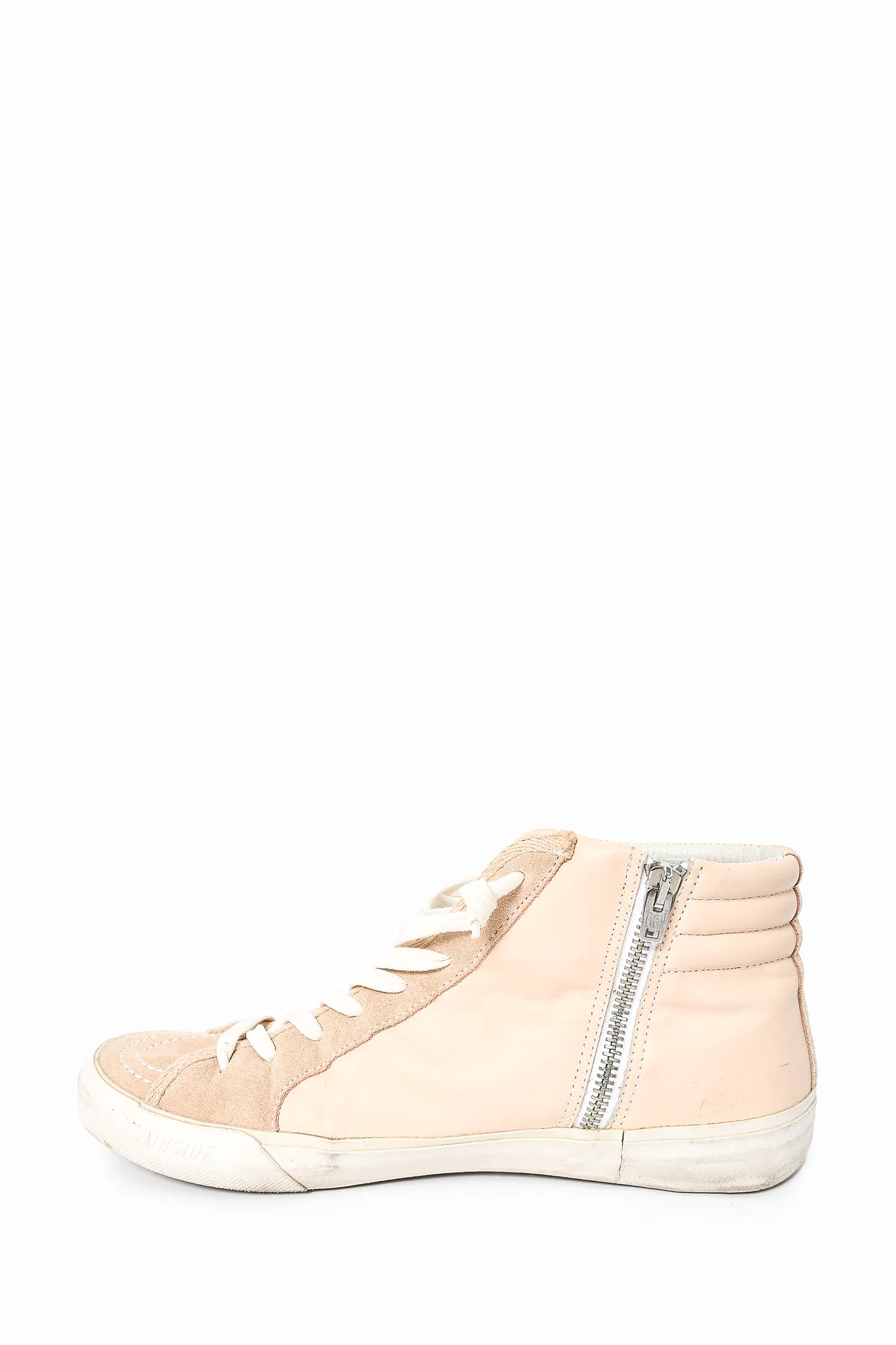 Golden Goose Pink Leather Star High-Top Sneakers sz 41