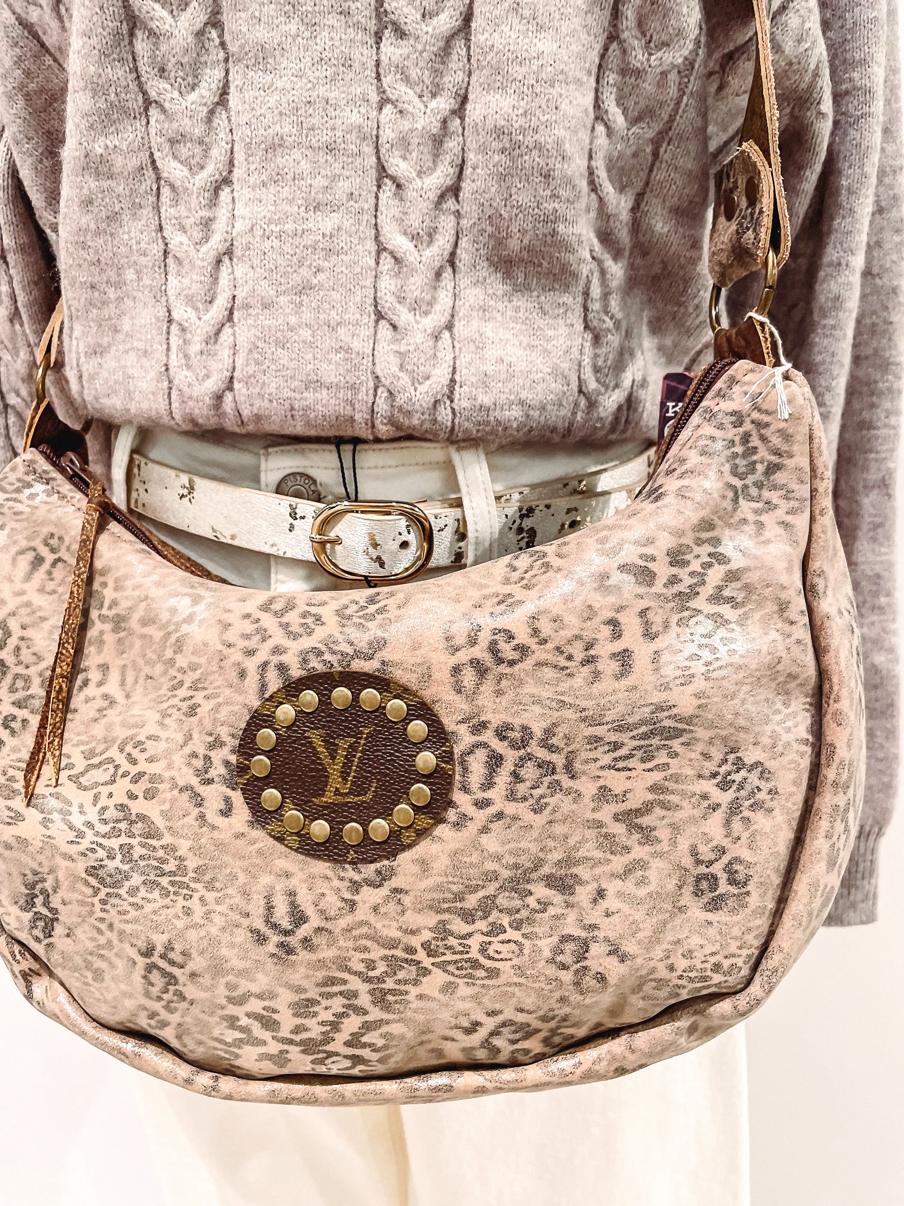 Golden Goose Roxie Grey Leopard