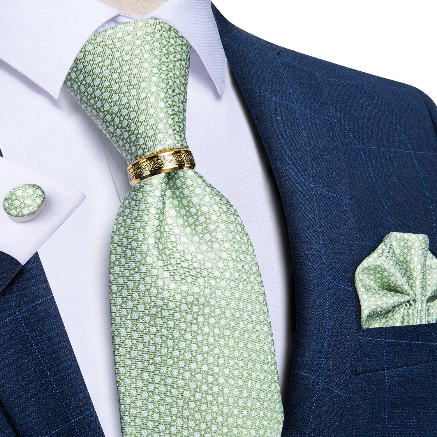 Green Luxury Necktie Set