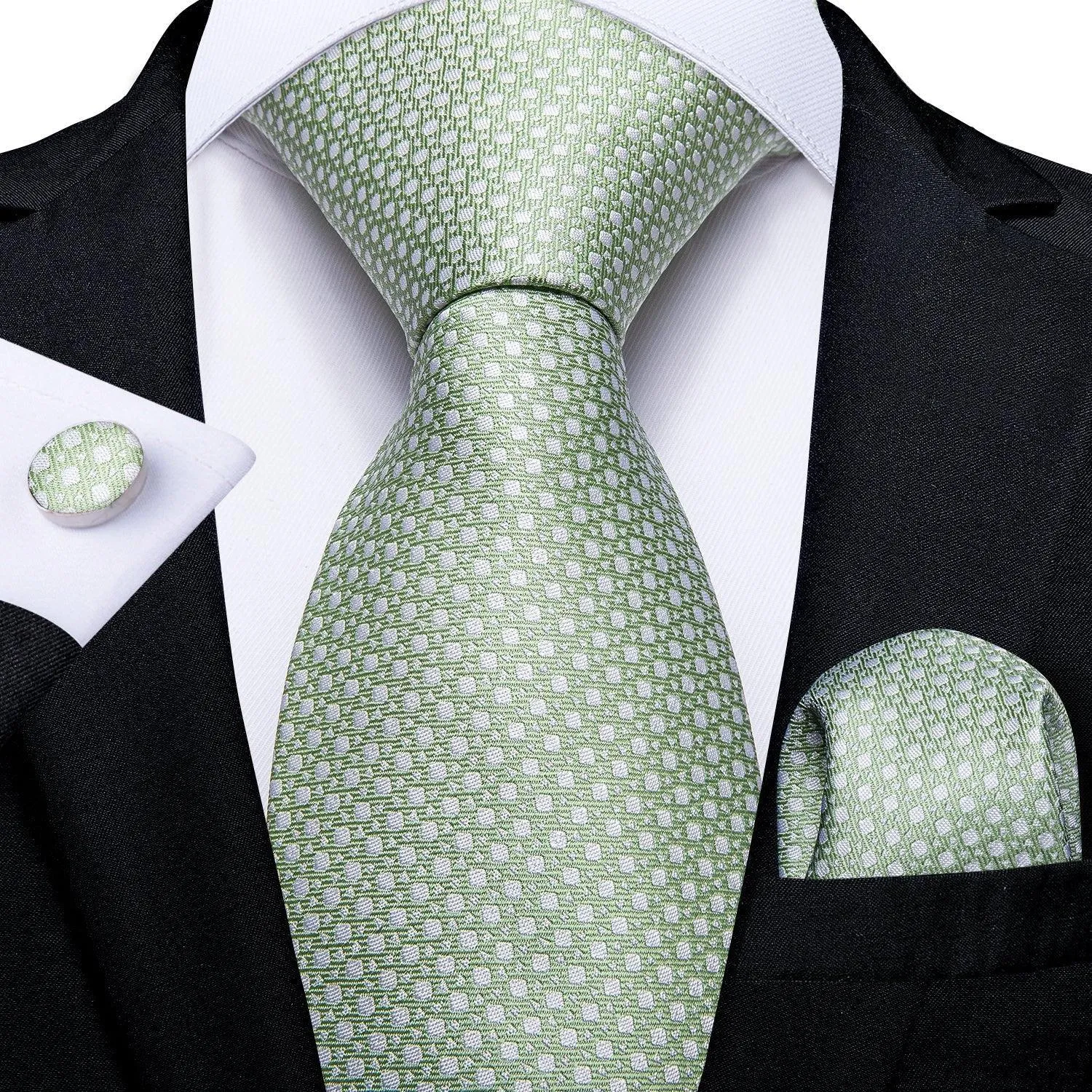 Green Luxury Necktie Set