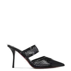 Heart 90 Mules Mesh, Black