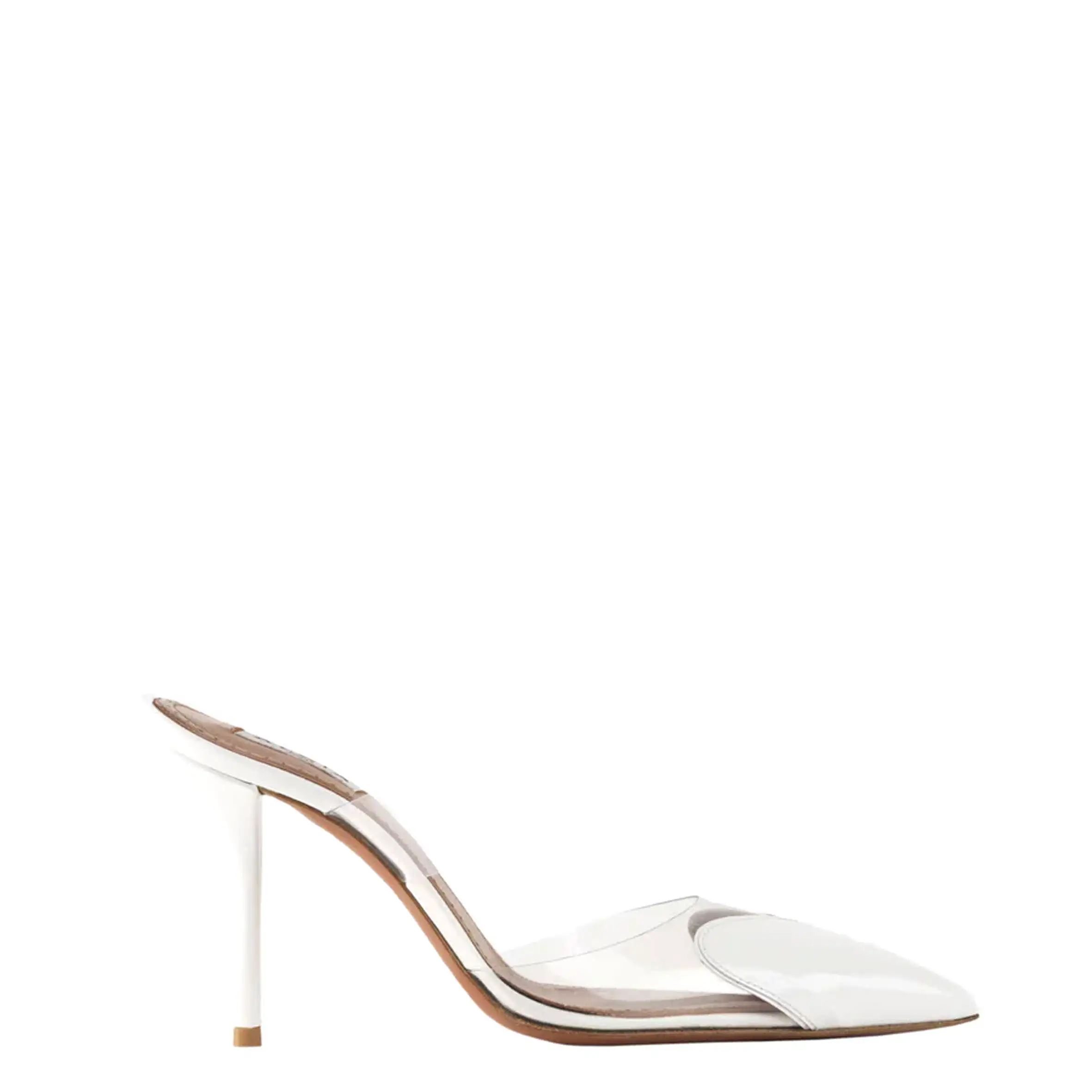 Heart 90 Mules, White