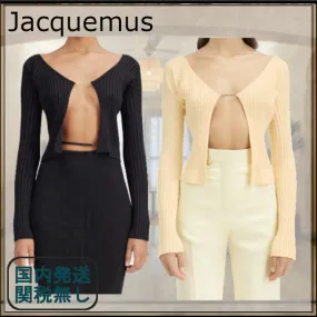 JACQUEMUS  |Casual Style Wool Street Style Long Sleeves Plain Cotton