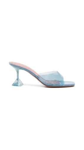 Lupita Glass Slipper - Denim