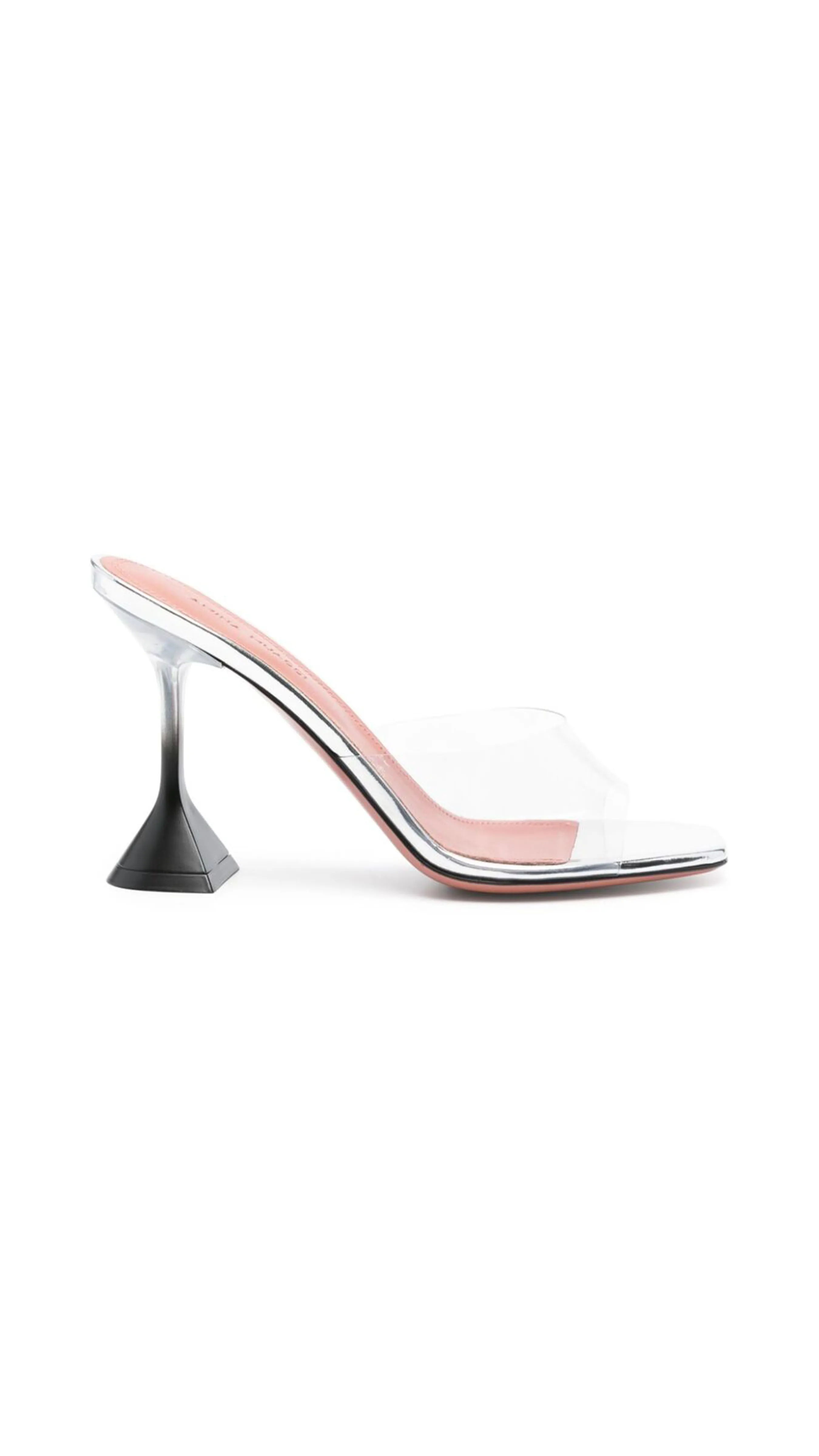 Lupita Glass Slipper - Transparent/Black Ombré