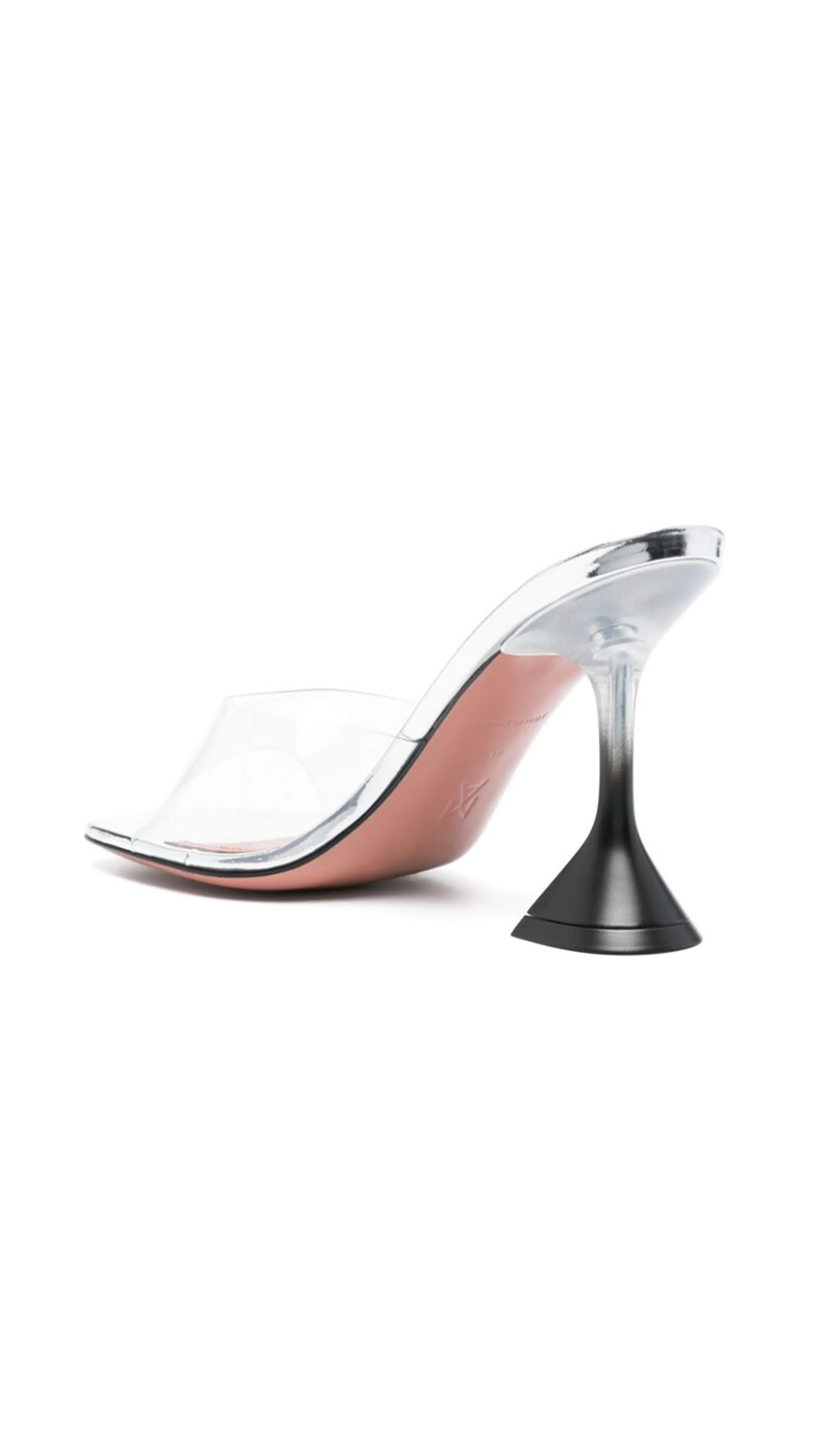 Lupita Glass Slipper - Transparent/Black Ombré