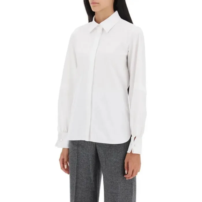 MaxMara  |Casual Style Long Sleeves Plain Cotton Office Style