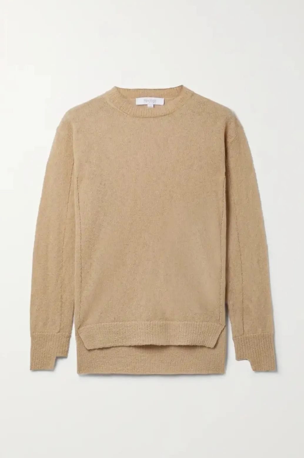 MaxMara  |Crew Neck Casual Style Long Sleeves Cotton Office Style