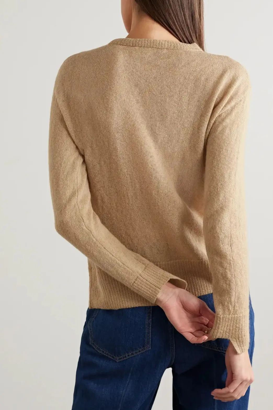 MaxMara  |Crew Neck Casual Style Long Sleeves Cotton Office Style