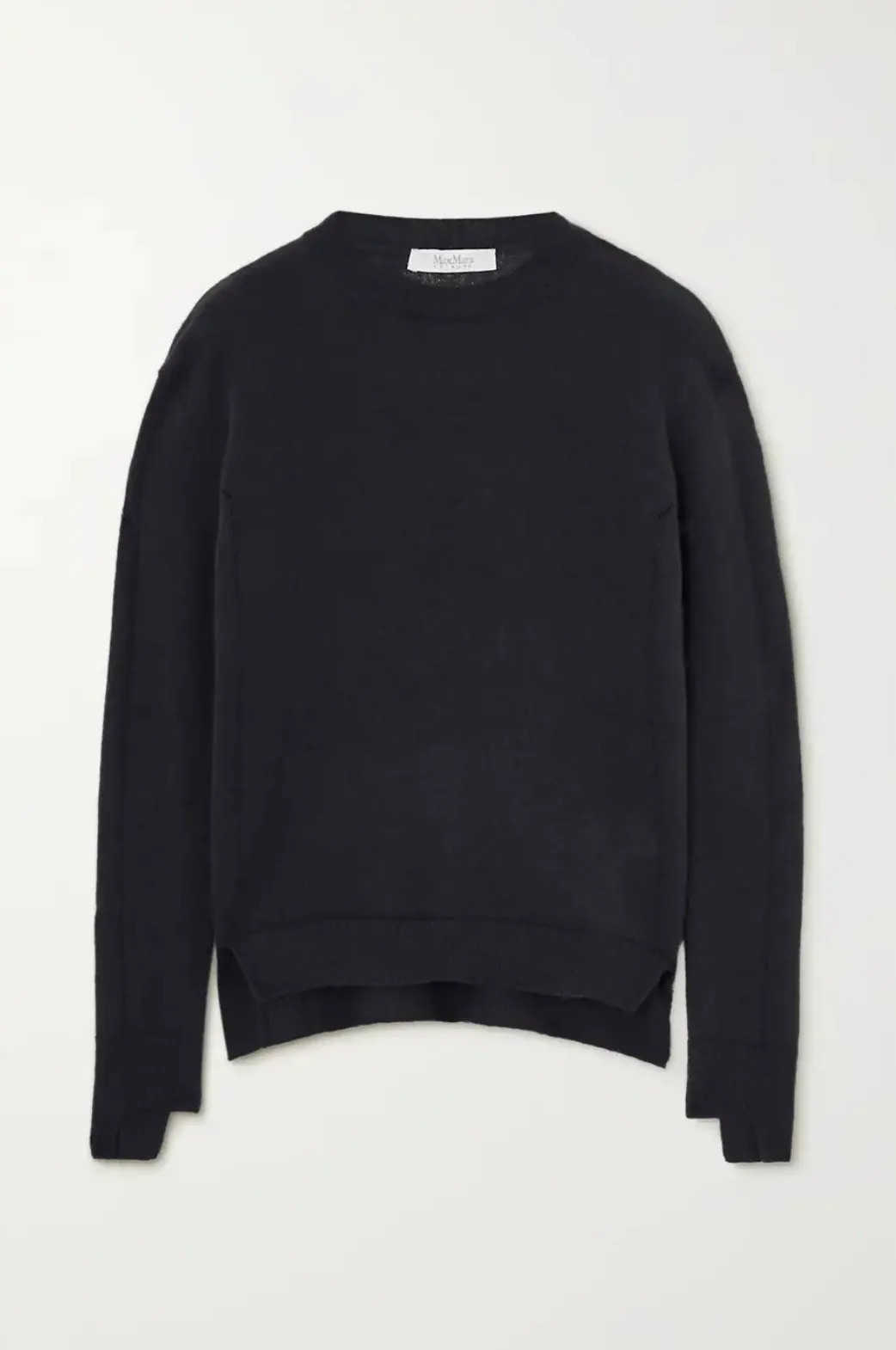 MaxMara  |Crew Neck Casual Style Long Sleeves Cotton Office Style