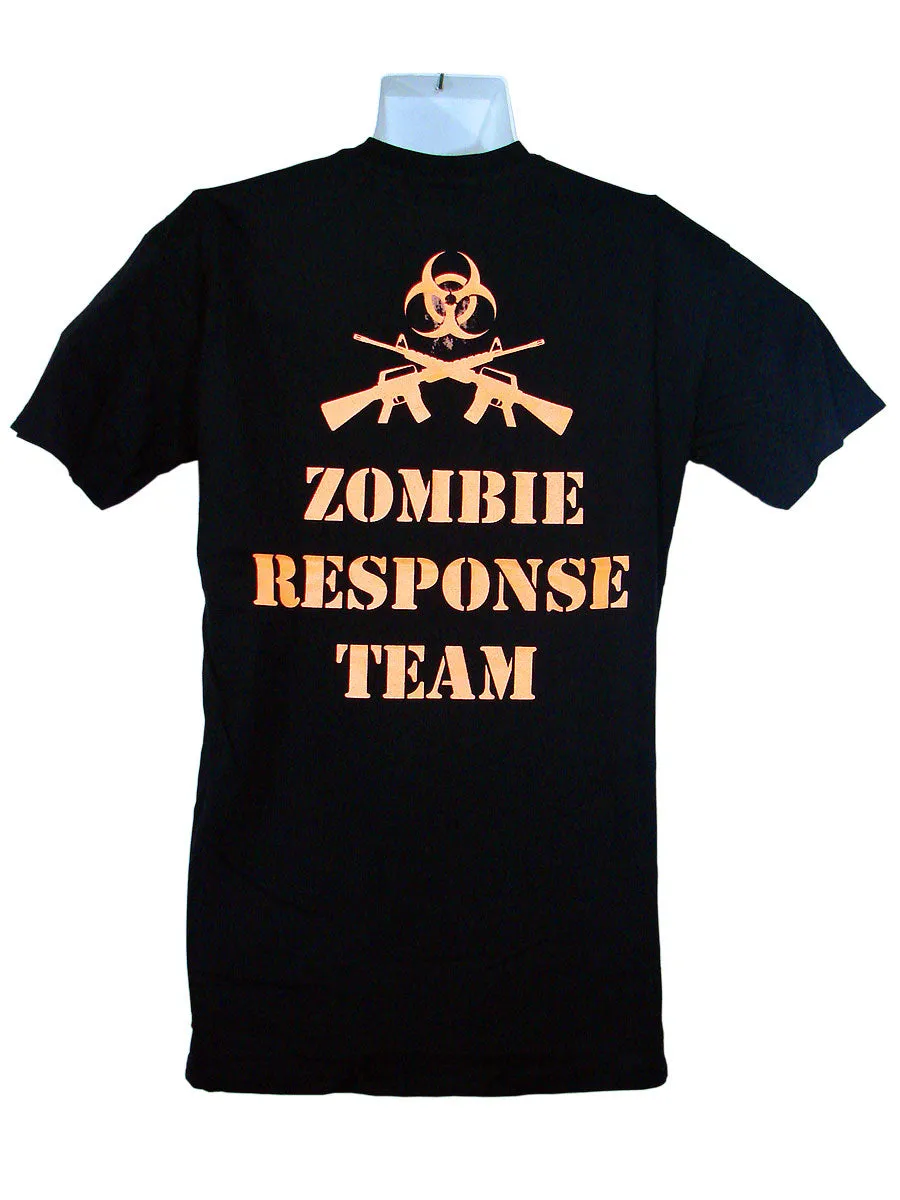 Men's Black T-Shirt Zombie Response Team