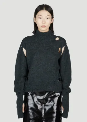 MM6 Maison Margiela  |Wool Long Sleeves Plain Party Style Elegant Style