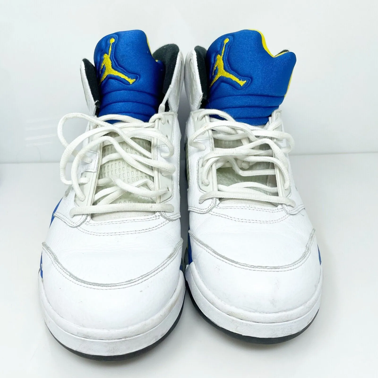 Nike Mens Air Jordan 5 136027-189 White Basketball Shoes Sneakers Size 12