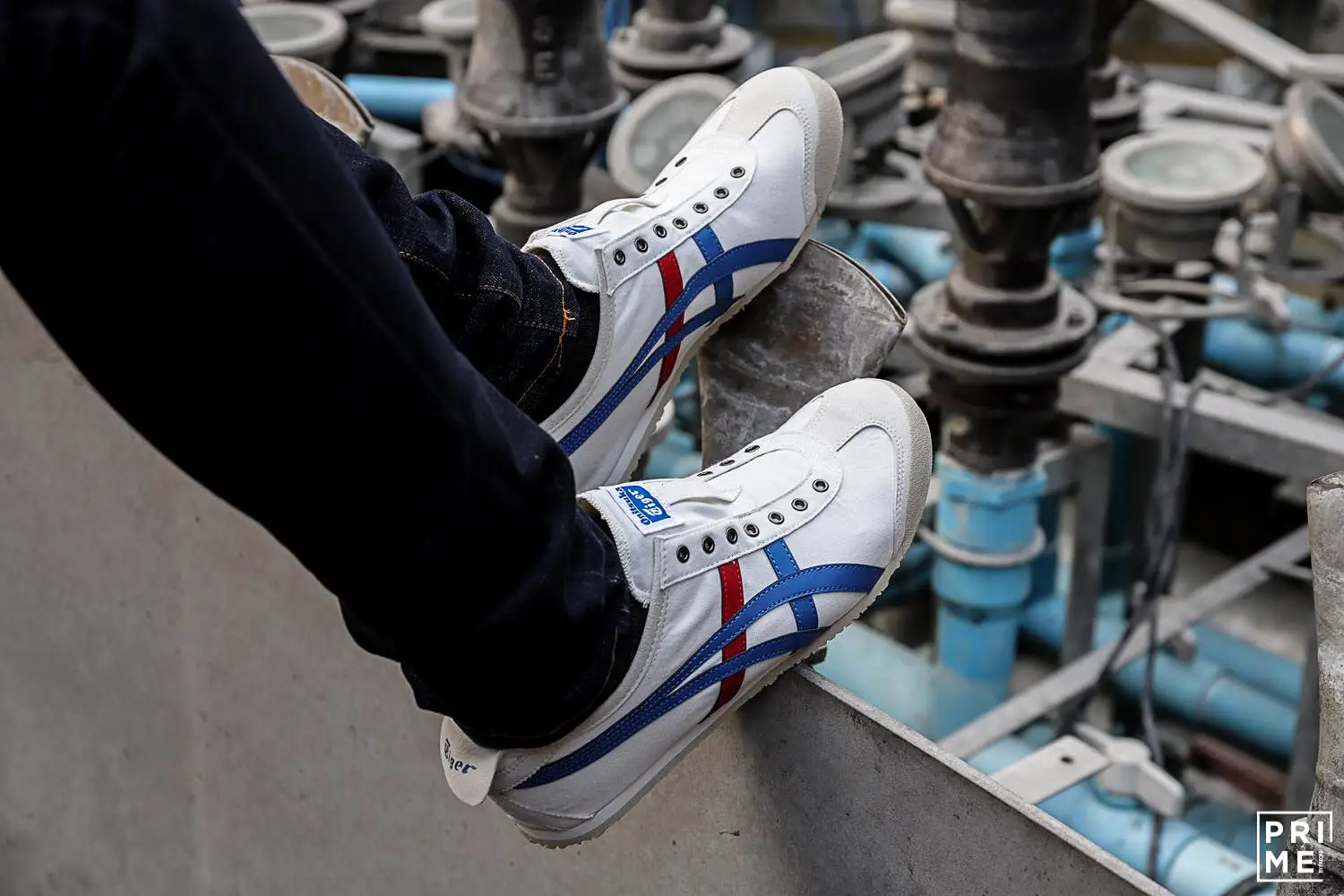 Onitsuka Tiger Mexico66 Slip on White/Tri color (D3K0N-0143)