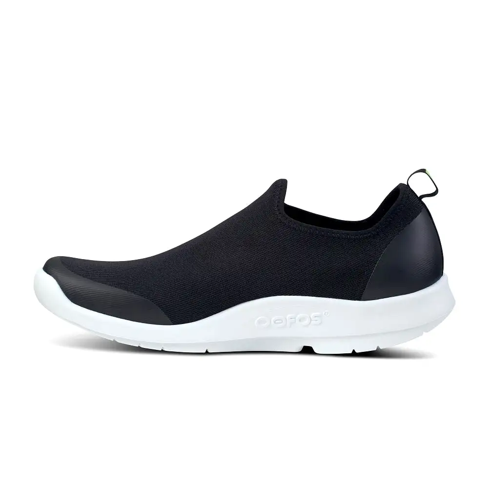 'OOFOS' Men's OOmg Sport Low Shoe - White / Black