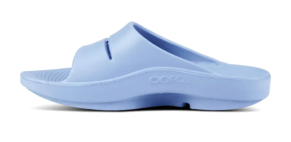 Oofos Ooahh Recovery Slide Sandal - Neptune Blue